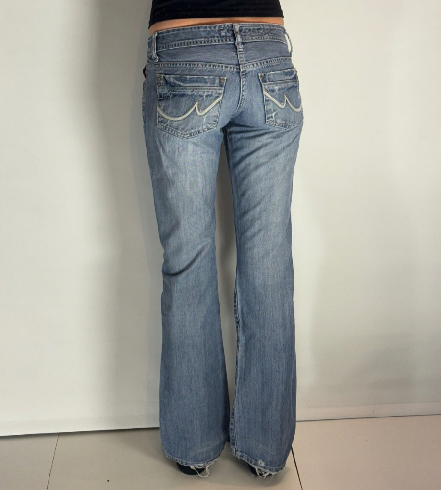 Lågmidjade jeans–stl: XS