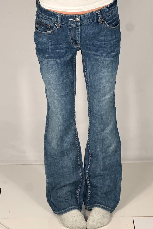 Lavtaljede jeans str: S