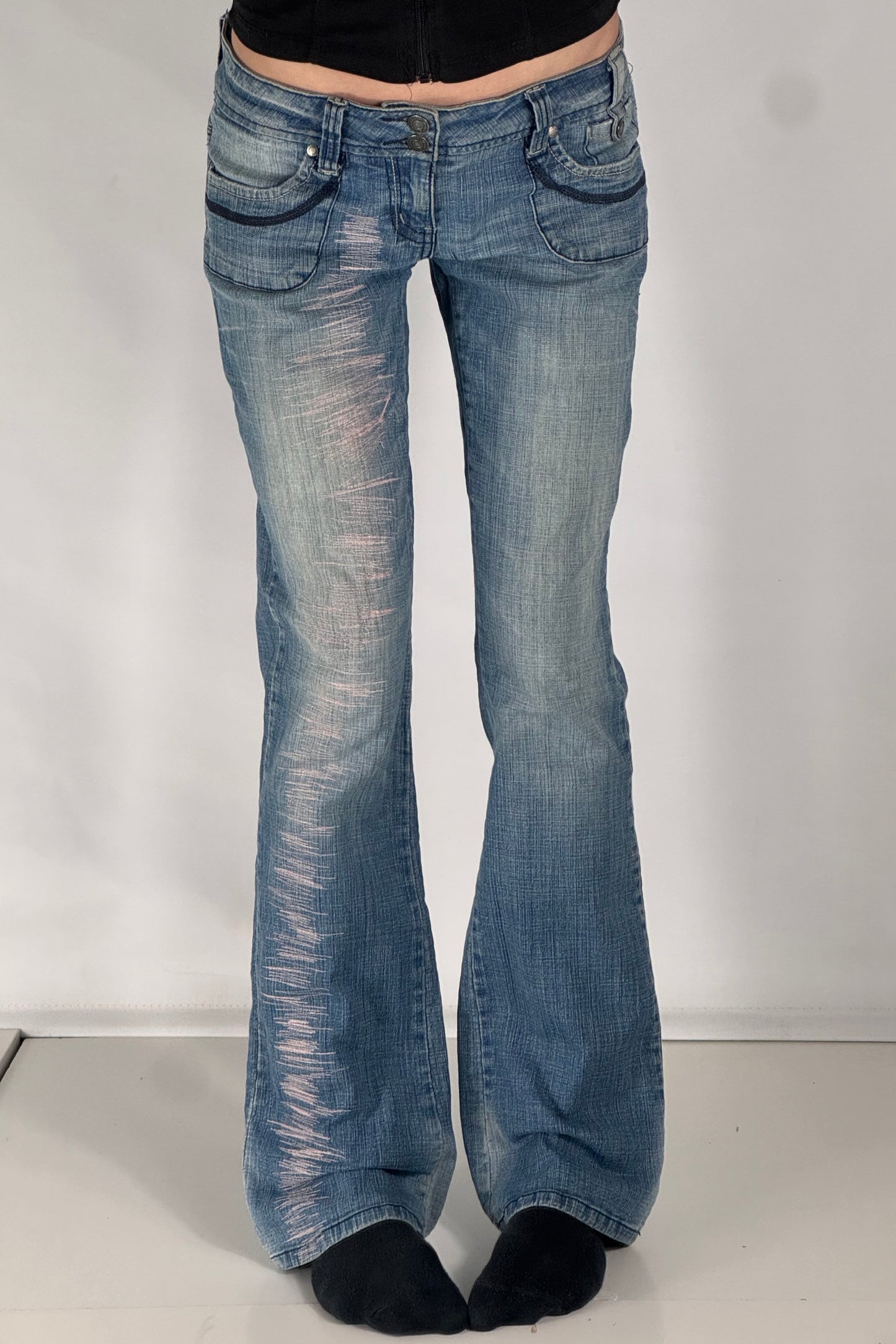 Lågmidjade jeans stl: S/M