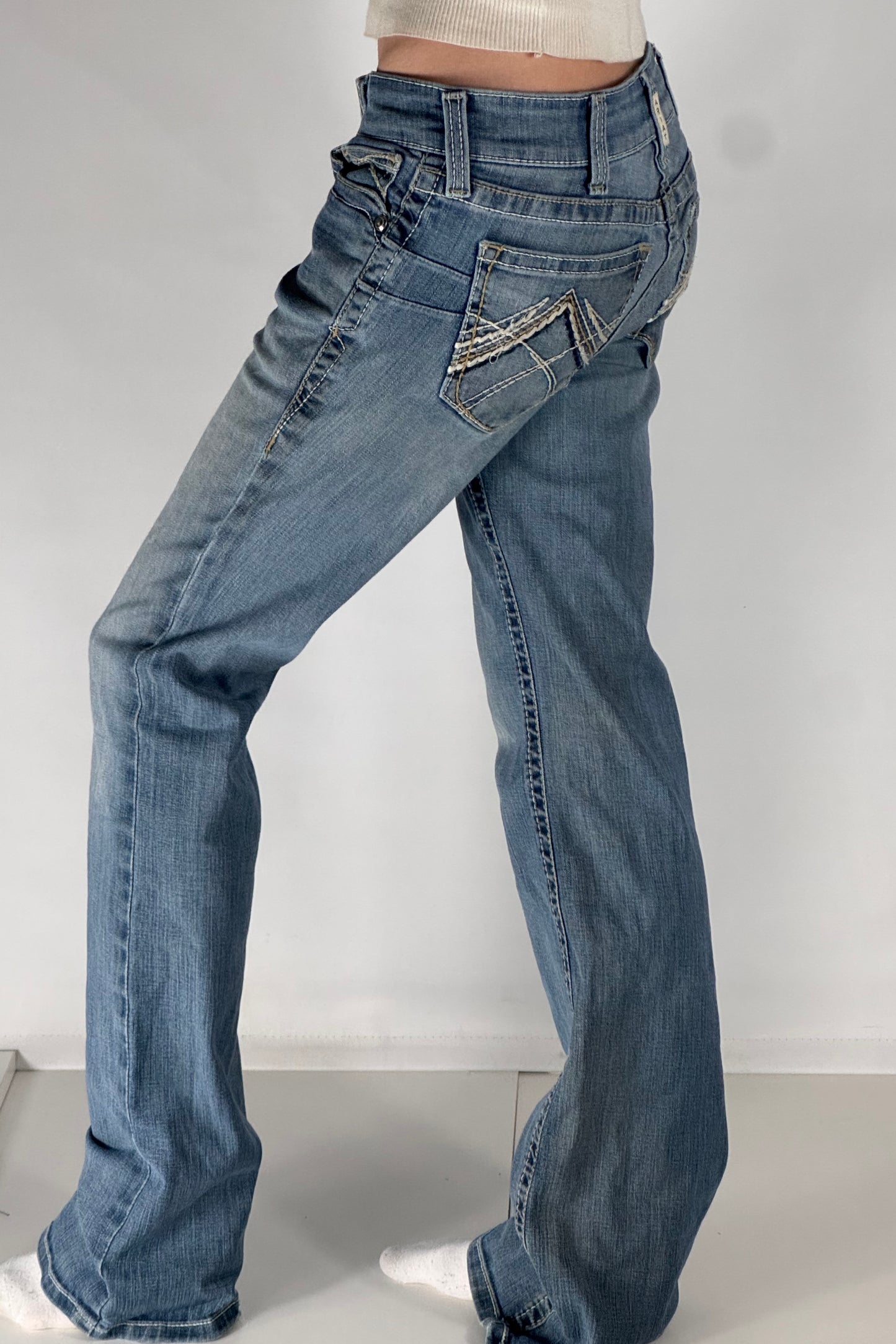 Lågmidjade jeans stl: S