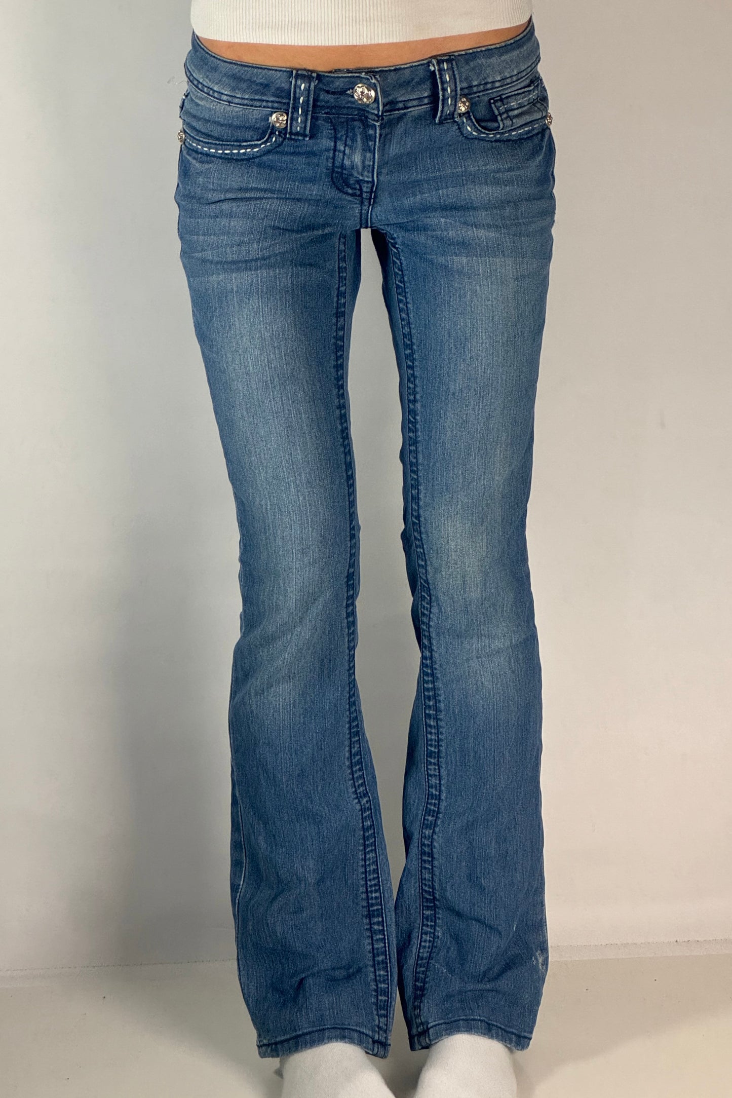 Lågmidjade jeans stl: XS