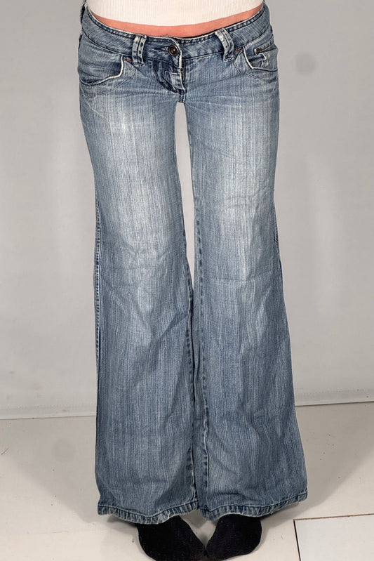 Lavtaljede jeans str: S