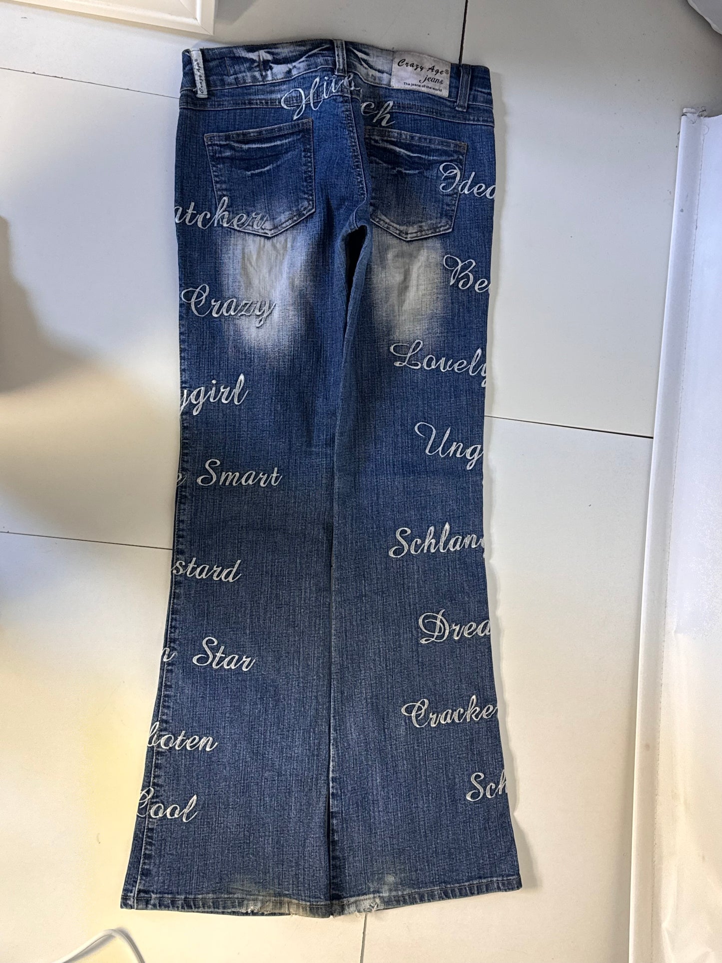 Lågmidjade jeans stl: S