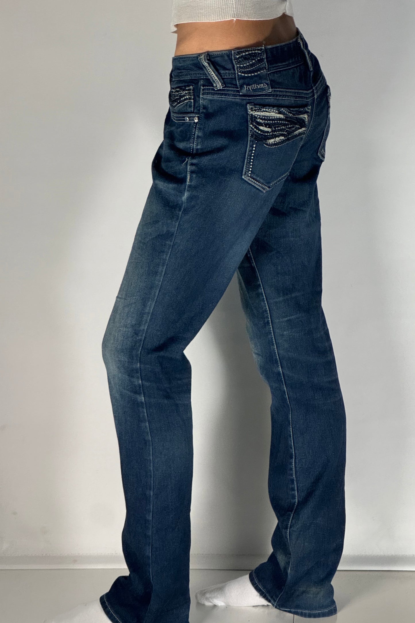 Lågmidjade jeans stl: S