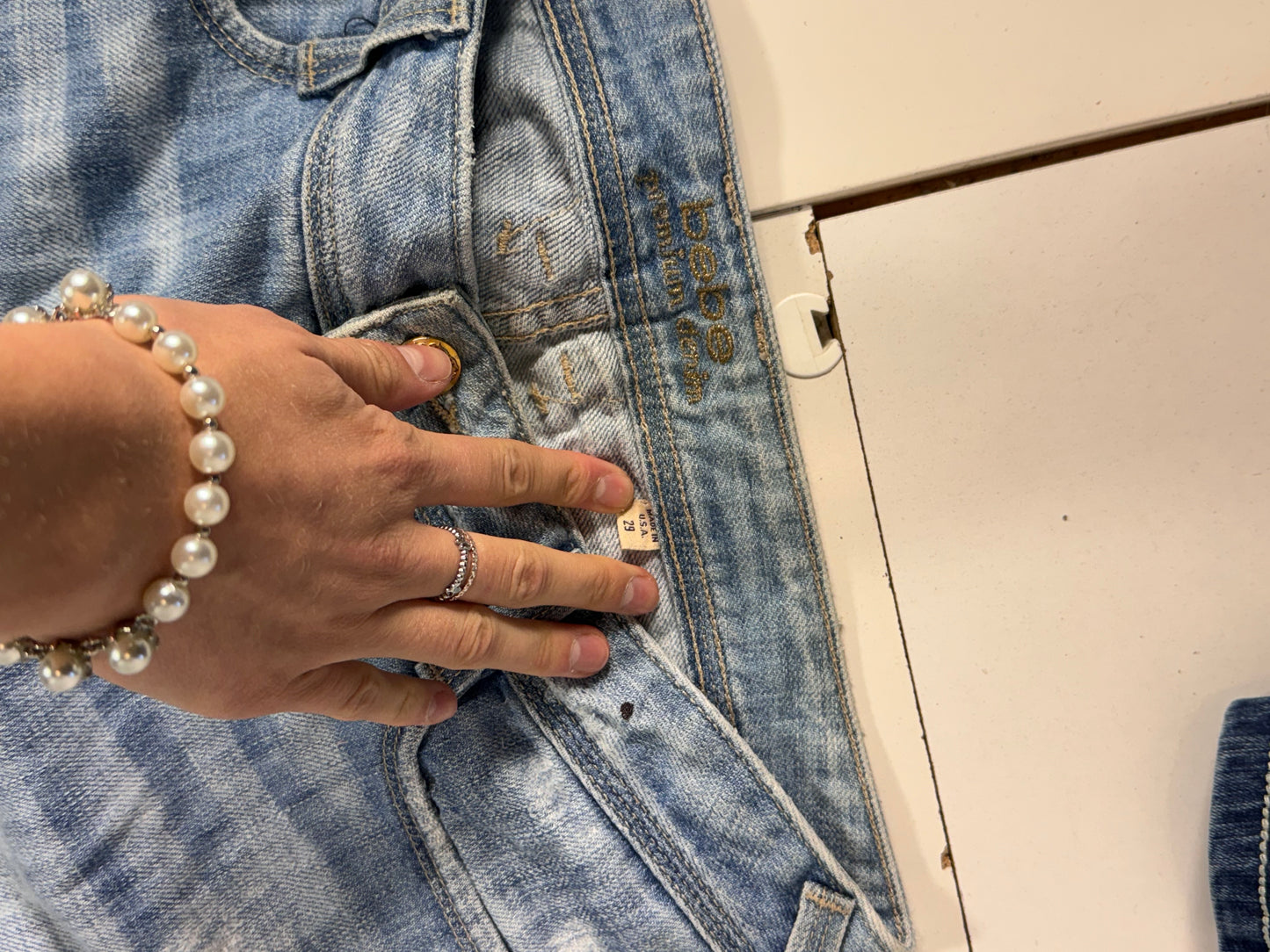 Lågmidjade jeans stl: S