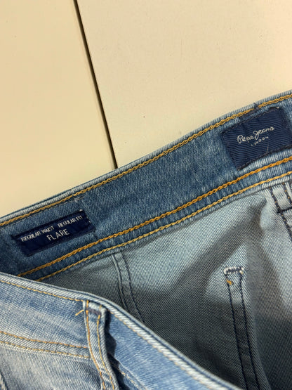 Lågmidjade jeans–stl: S