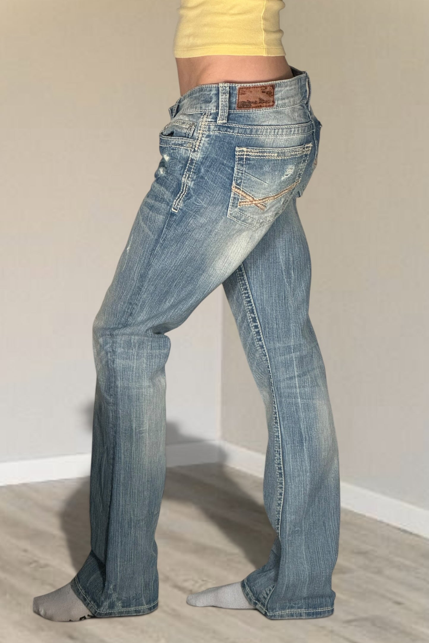 Lågmidjade jeans stl: M