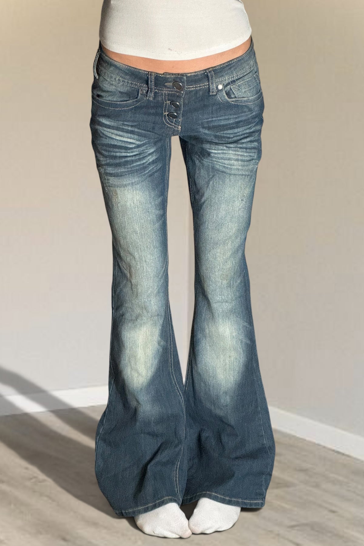 Lågmidjade jeans stl: S