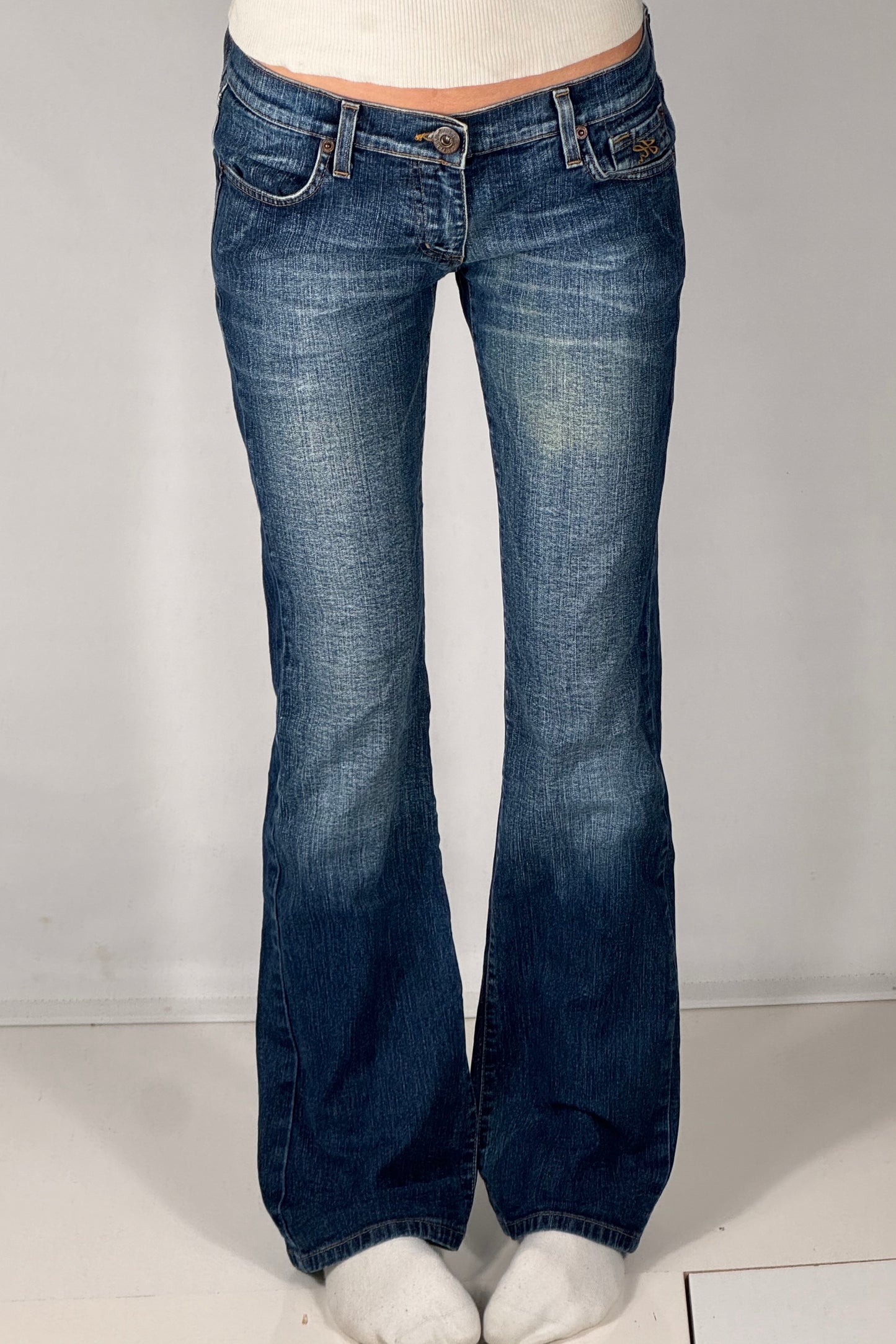 Lavtaljede jeans str: S