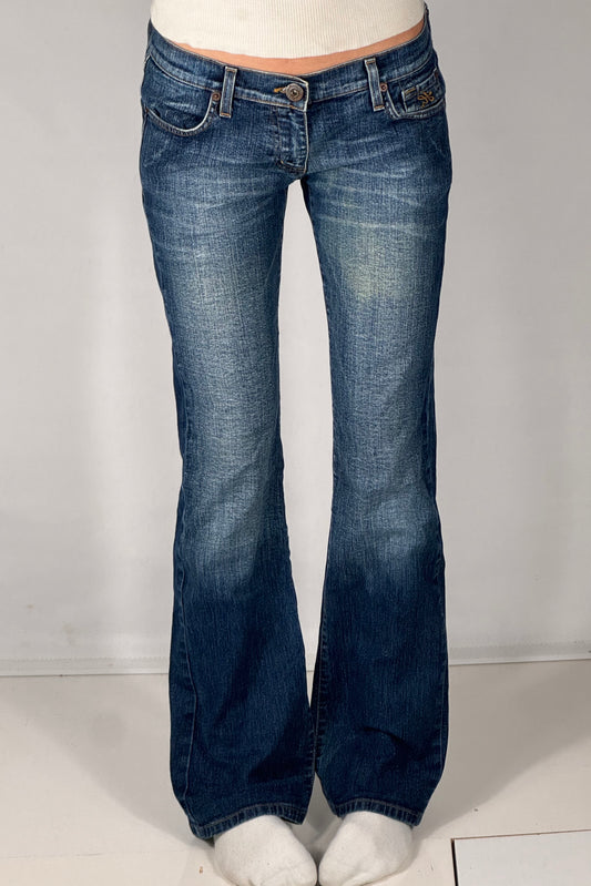 Lavtaljede jeans str: S