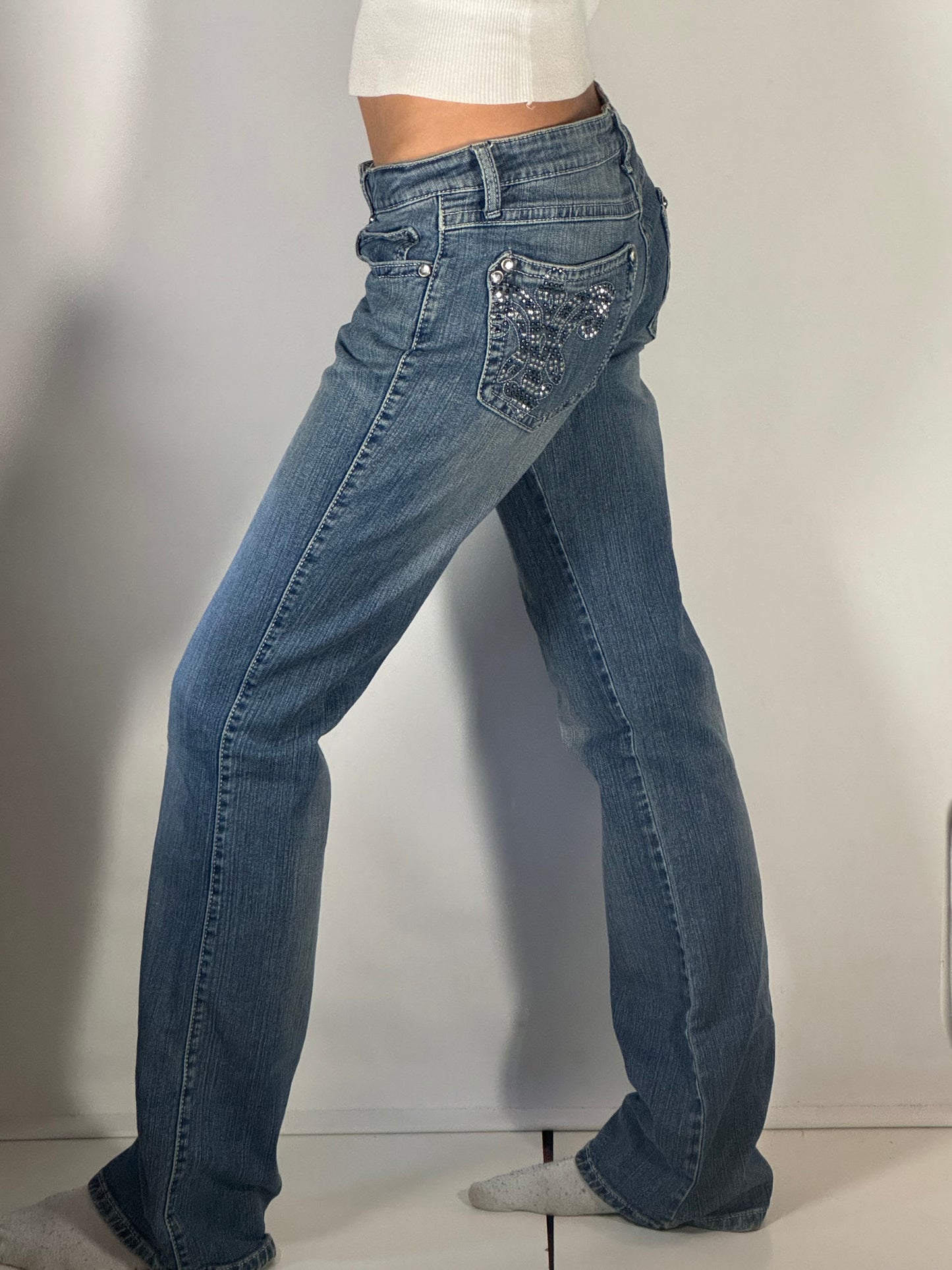 Lågmidjade jeans stl: S