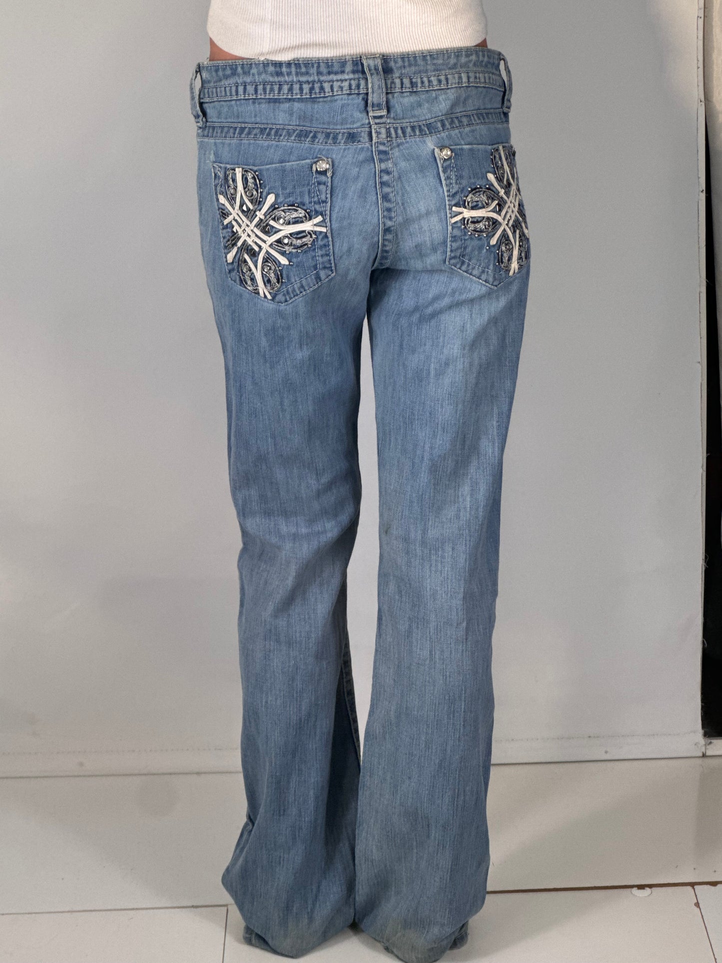 Lågmidjade jeans stl: S