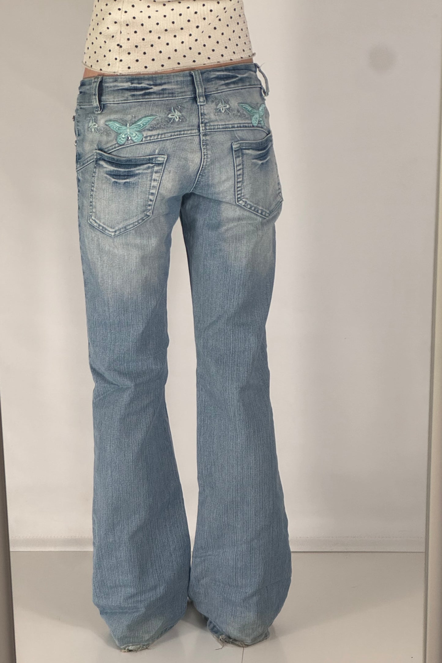 Lågmidjade jeans stl: S