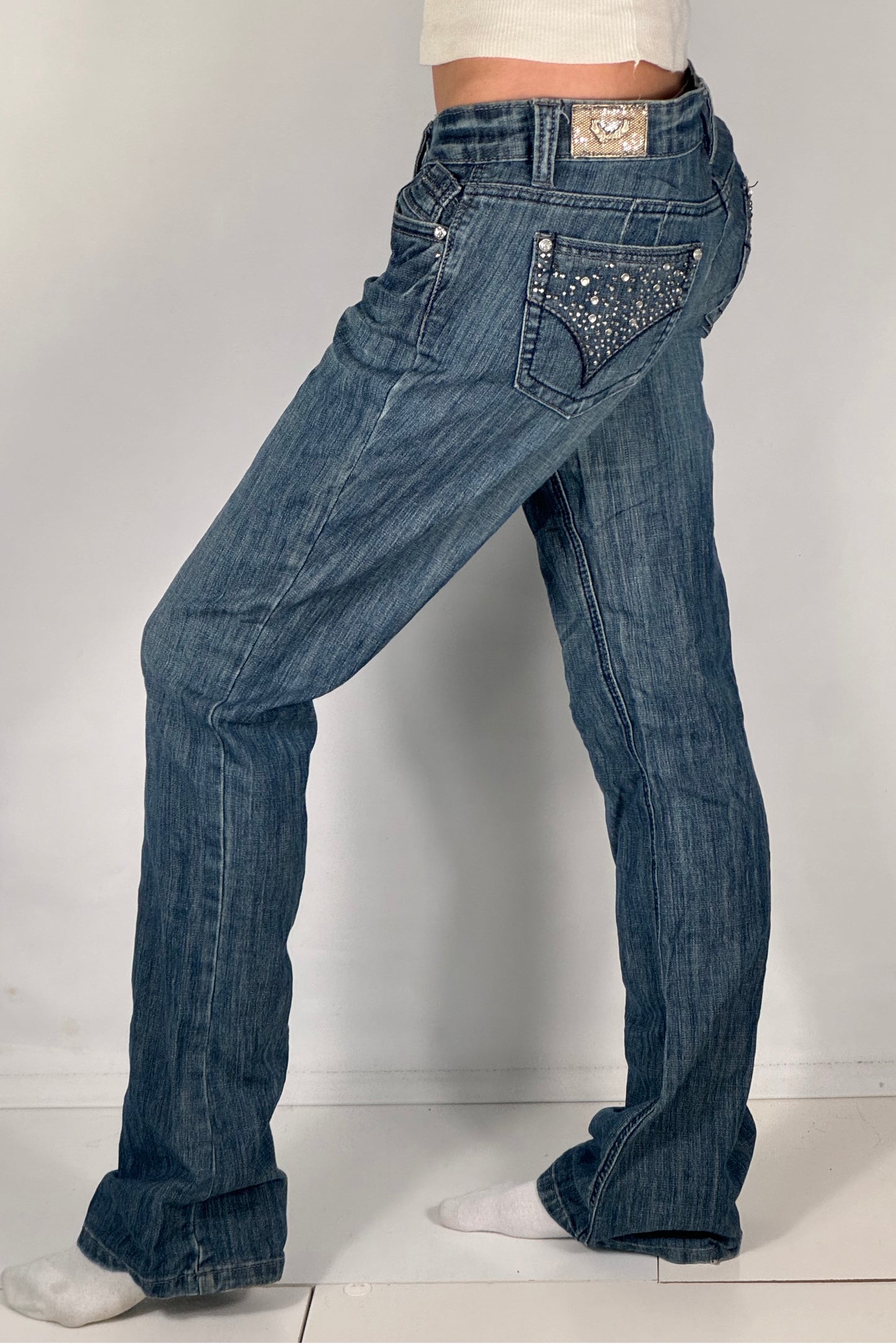 Lågmidjade jeans stl: S