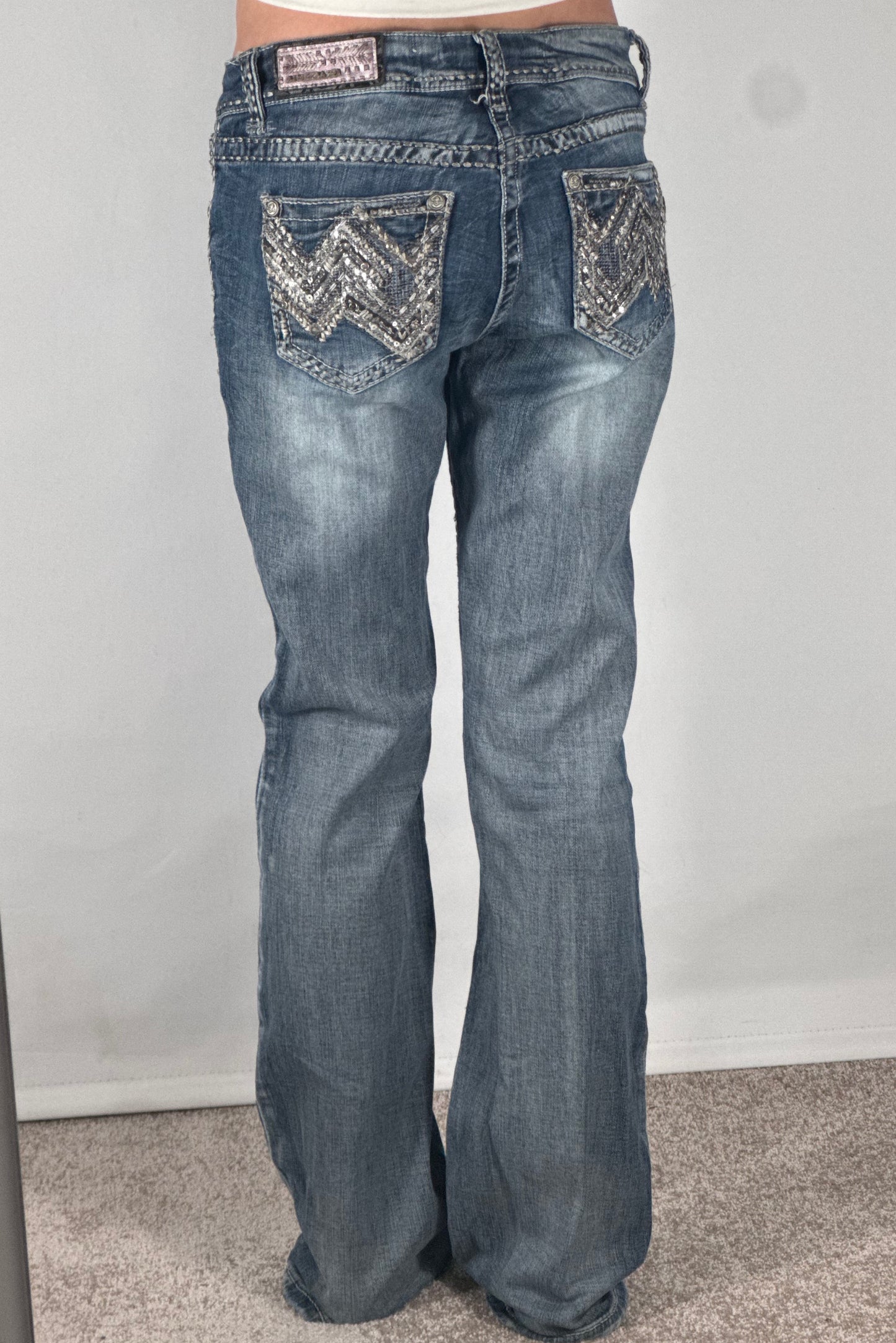 Lågmidjade jeans stl: M