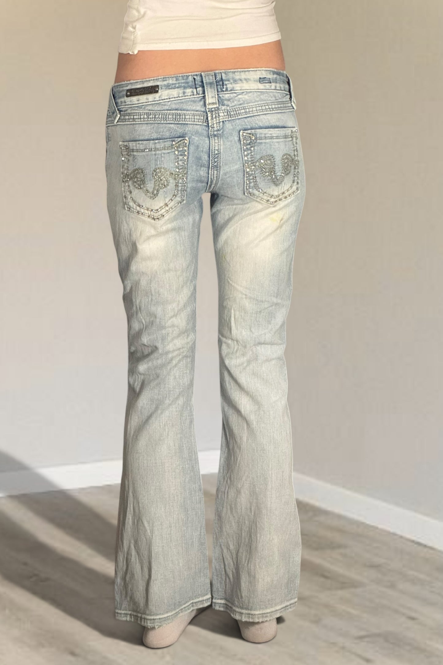 Lågmidjade jeans stl: XS