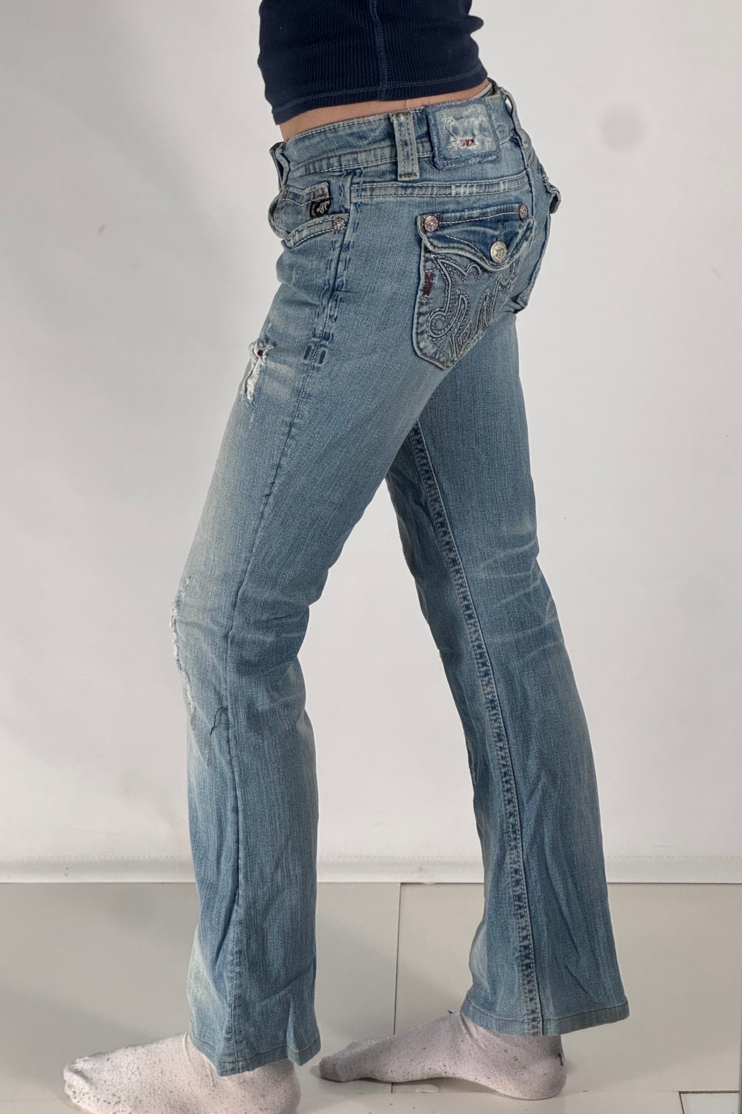 Lågmidjade jeans stl: XS