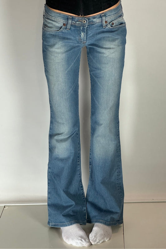 Lågmidjade jeans-stl: S