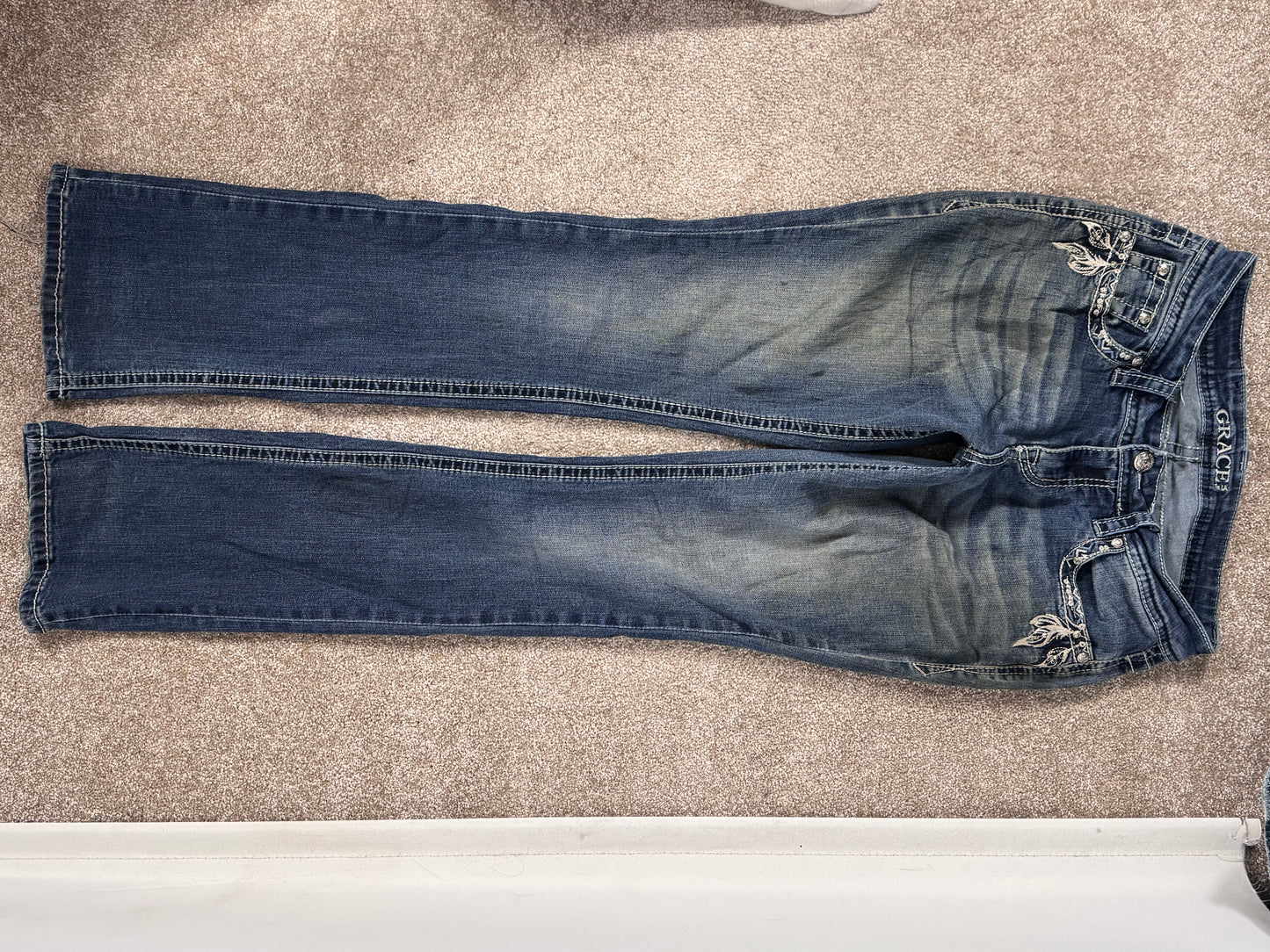 Lågmidjade jeans stl: S