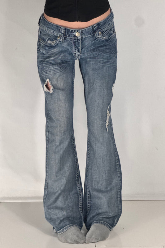 Lavtaljede jeans str: M