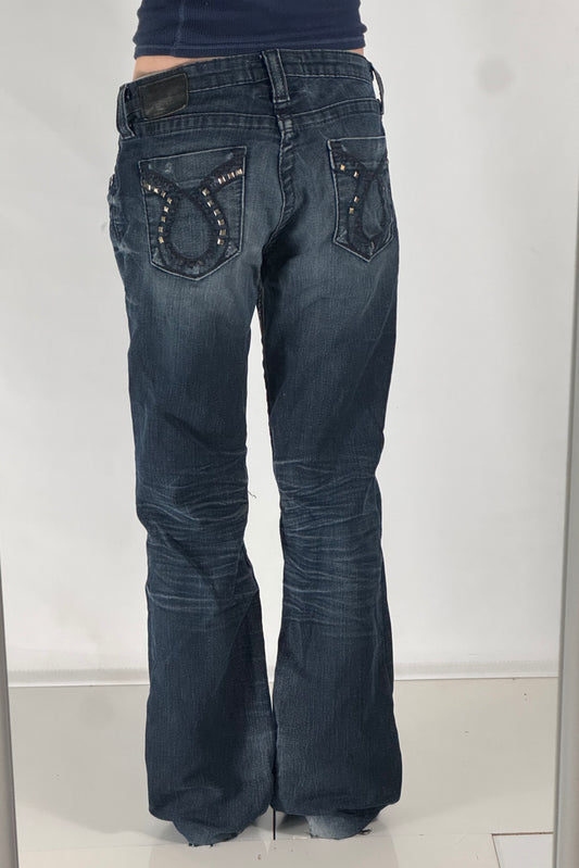 Lavtaljede jeans str: M