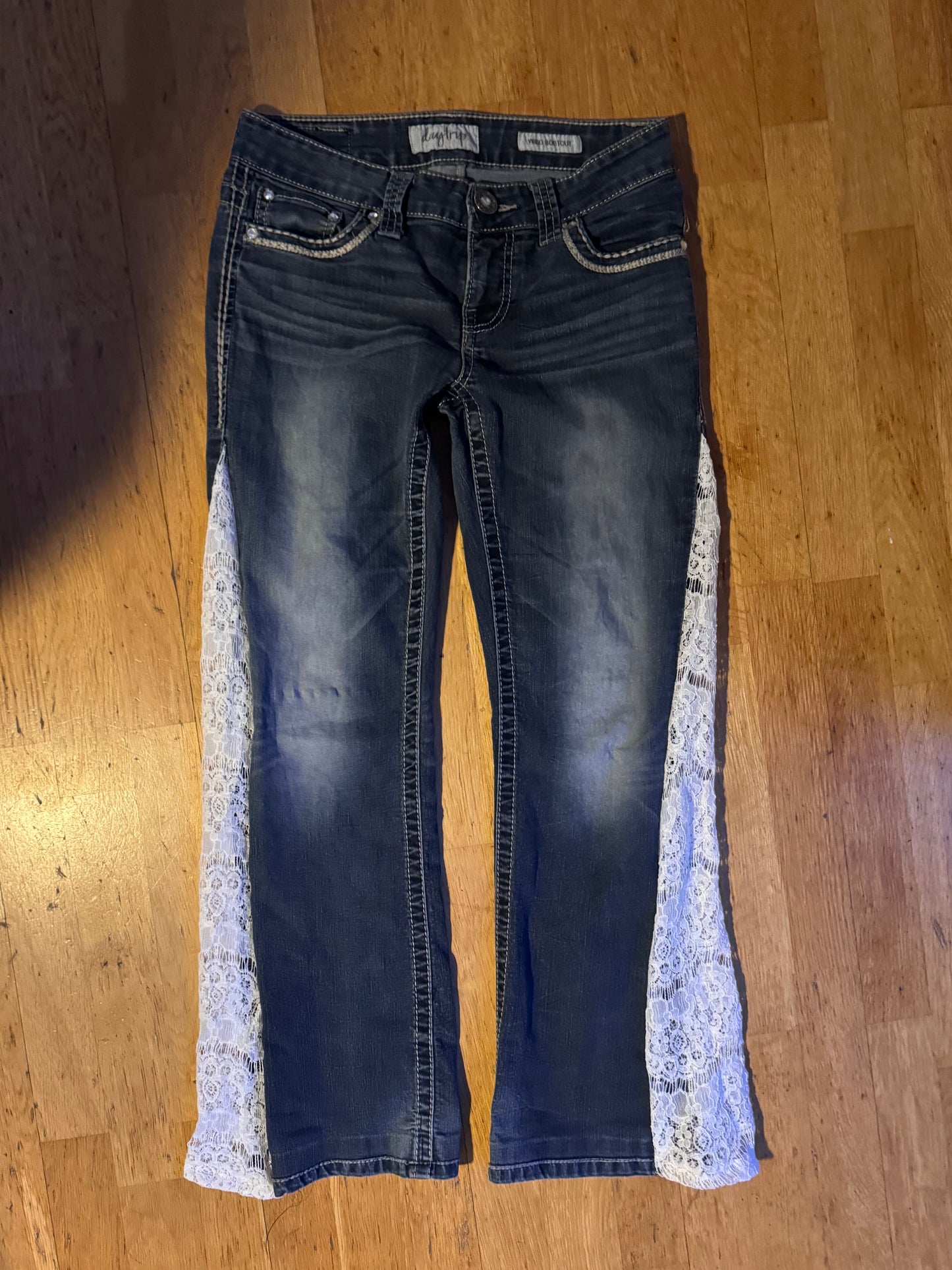 Lavtaljede jeans str: S