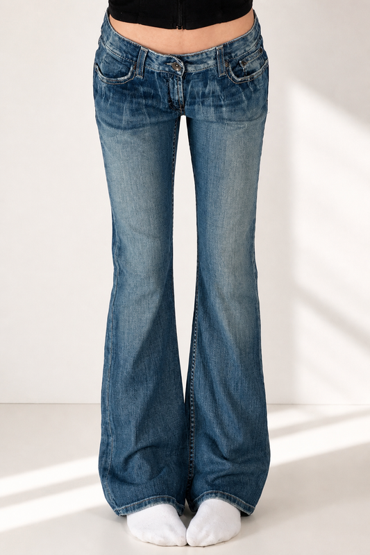 Lavtaljede jeans str: M