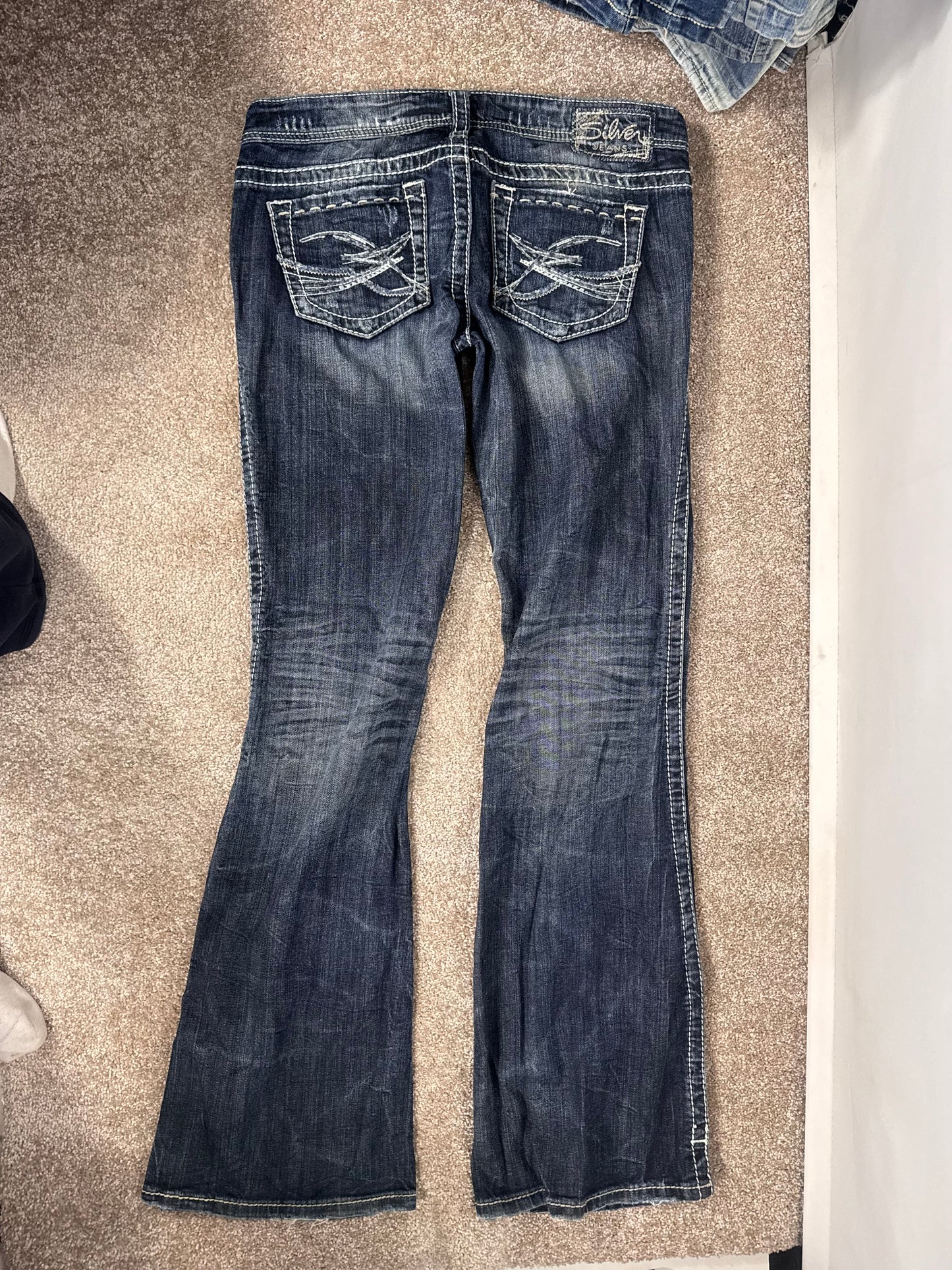 Lågmidjade jeans stl: M