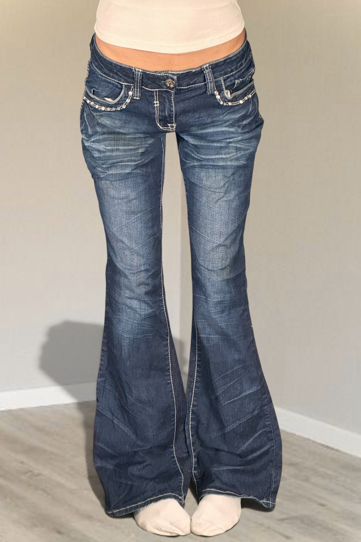 Lågmidjade jeans stl: S