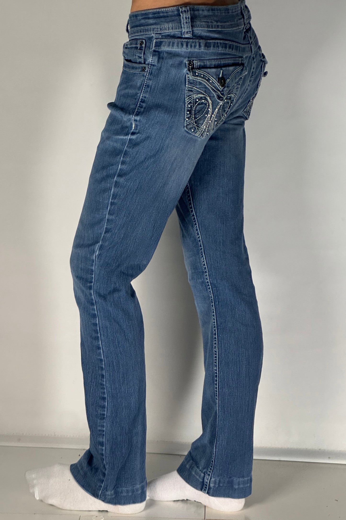 Lågmidjade jeans stl: S