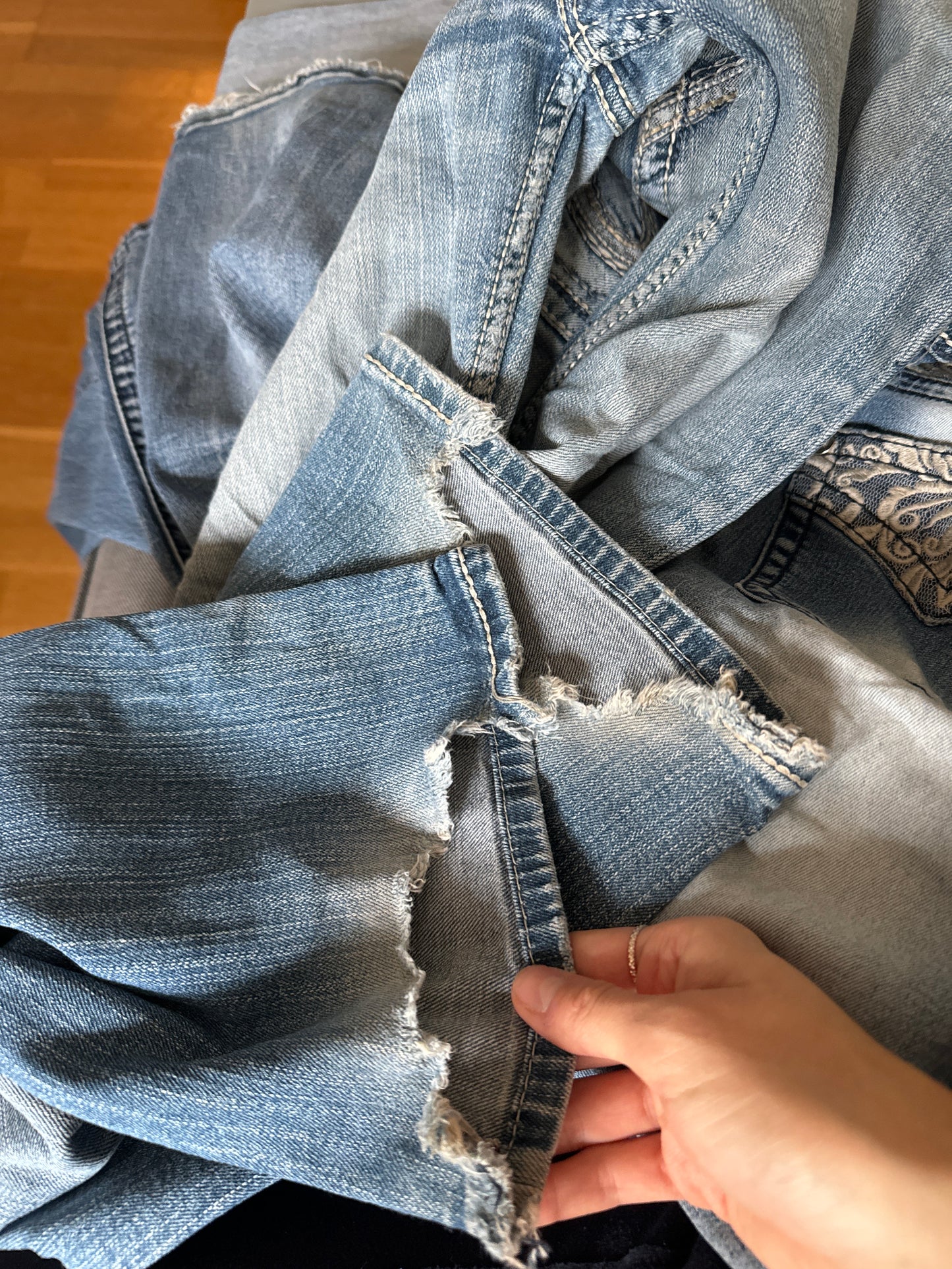 Lågmidjade jeans stl: S