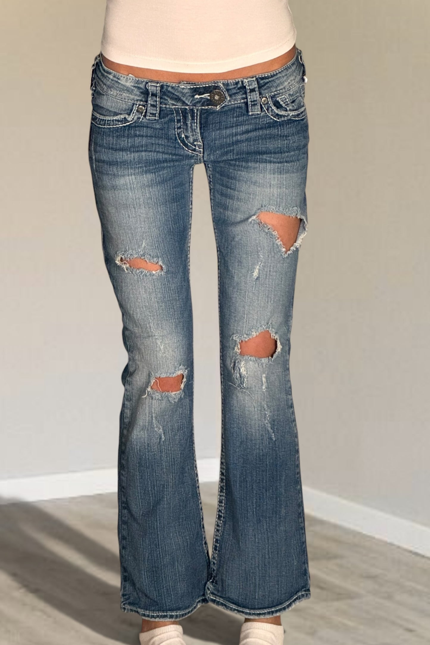 Lågmidjade jeans stl: XS
