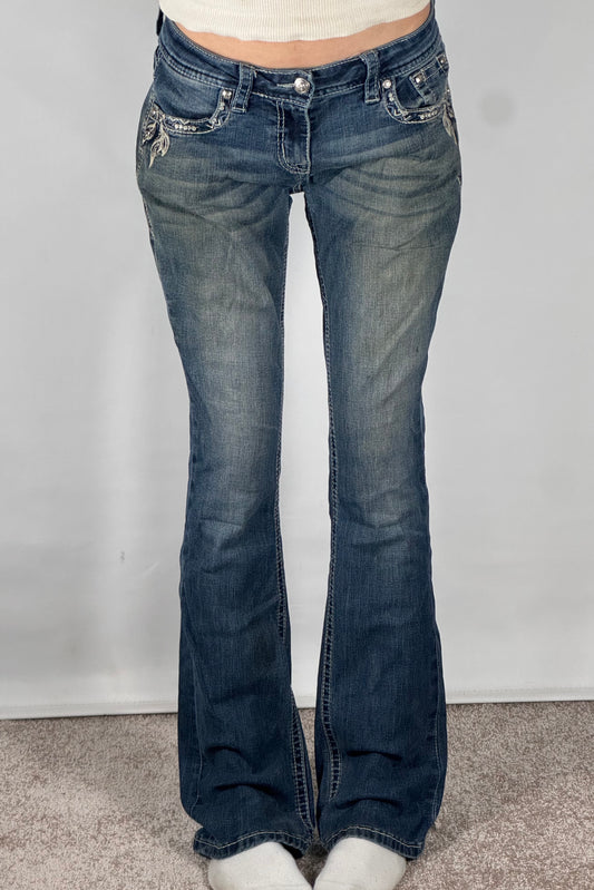 Lågmidjade jeans stl: S