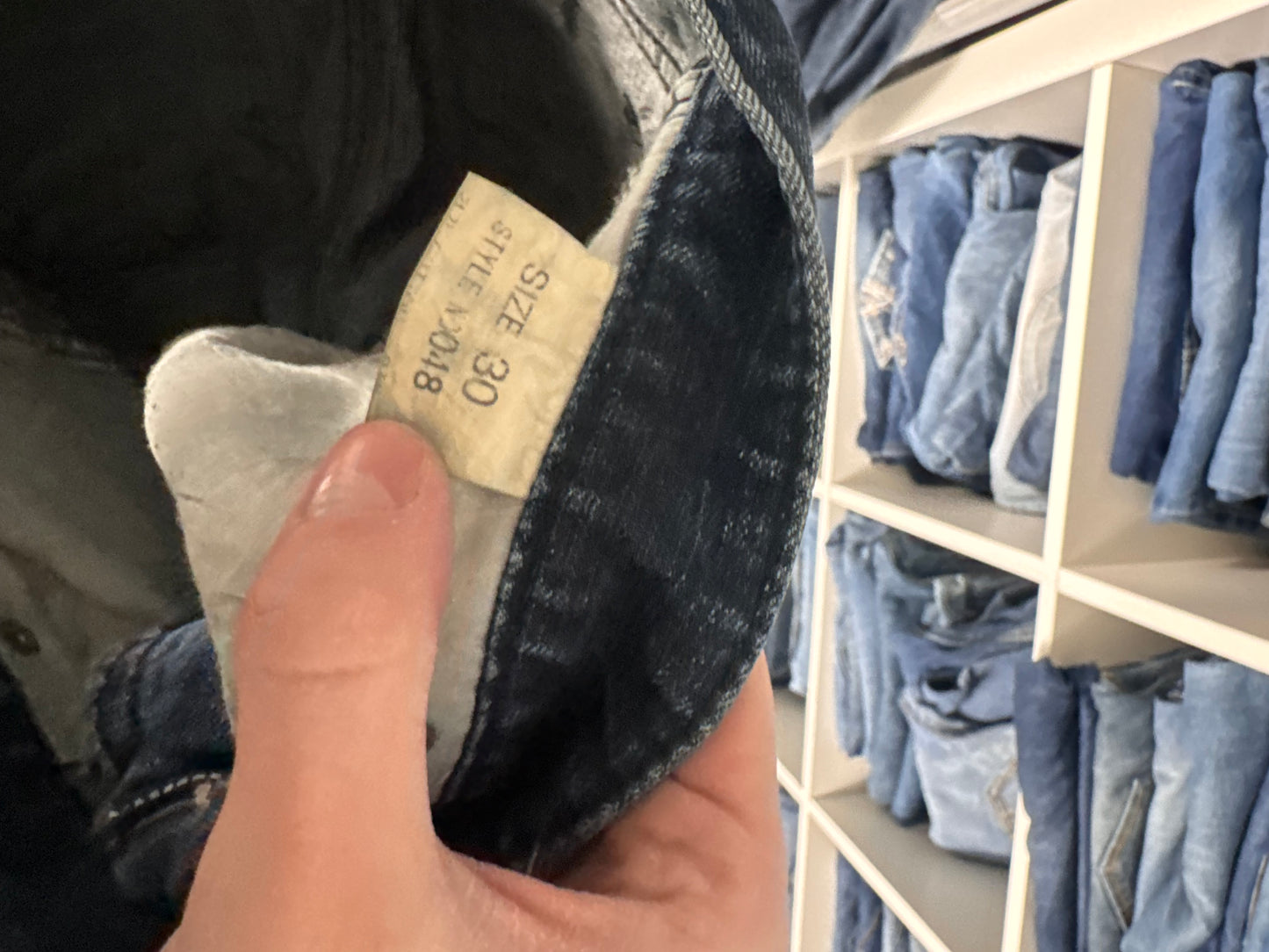 Lågmidjade jeans stl: S