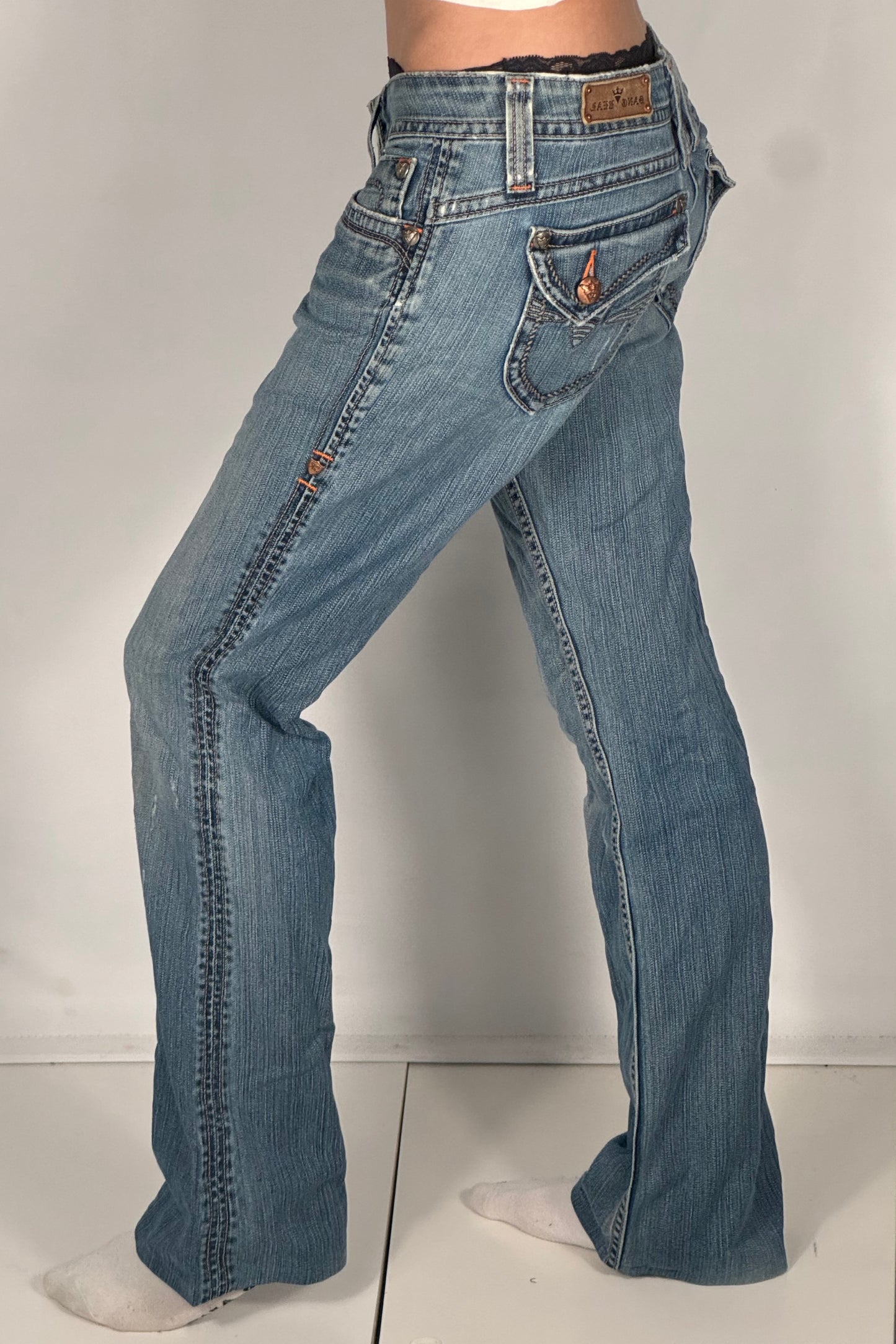 Lågmidjade jeans stl: S