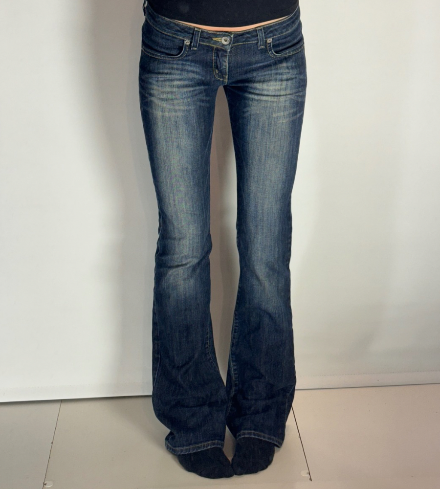 Lågmidjade jeans–stl: XS