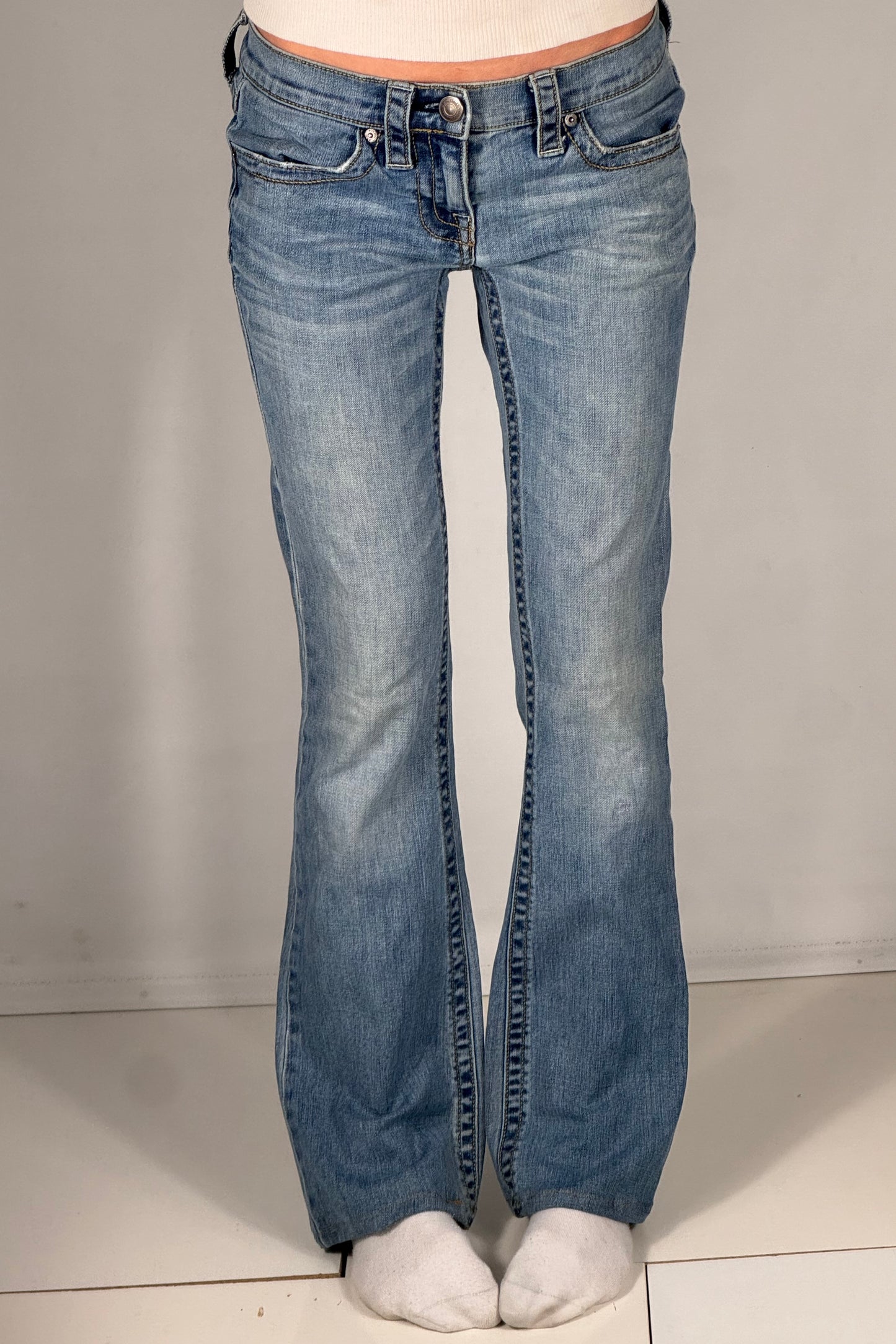 Lavtaljede jeans str: S