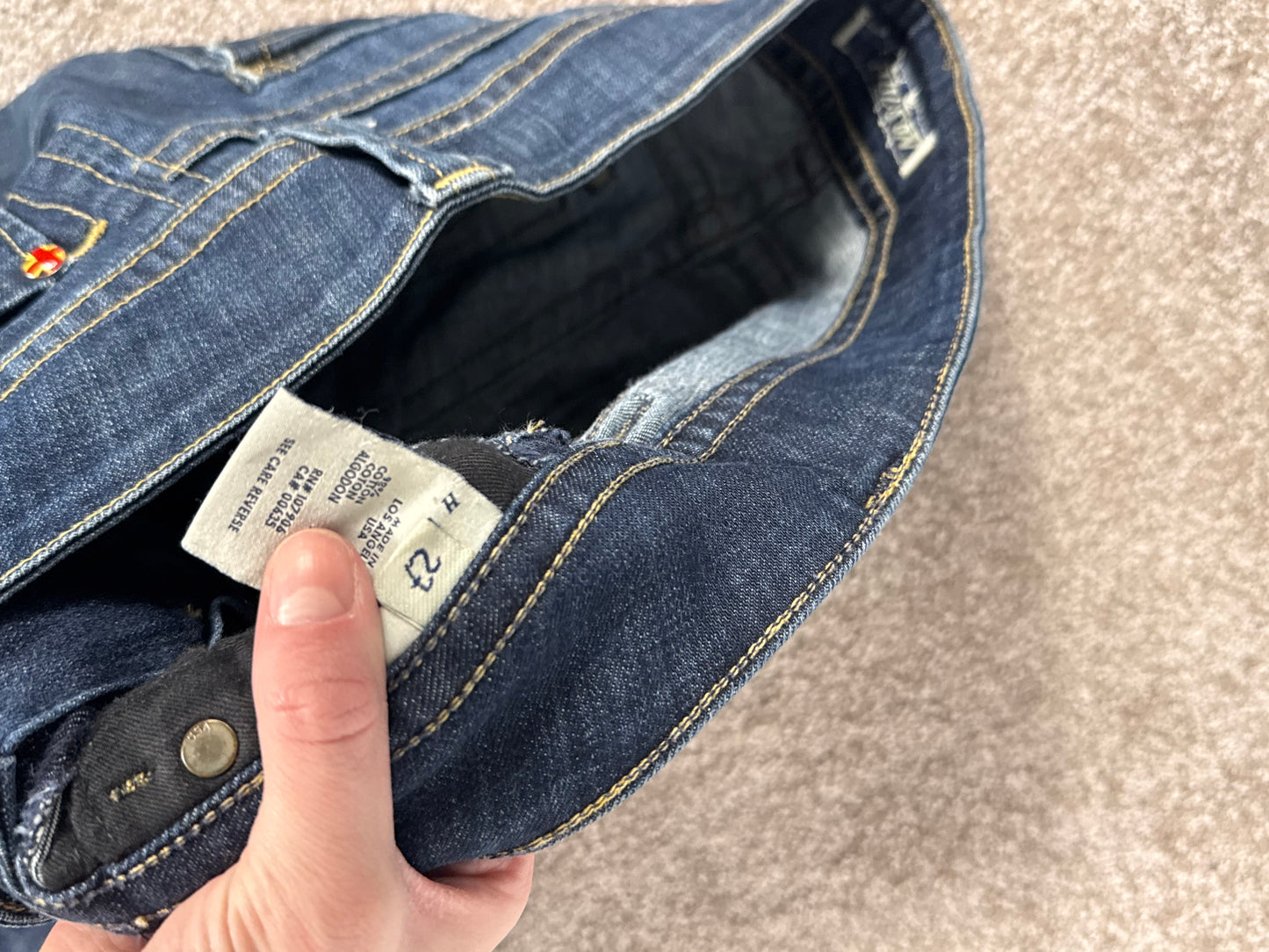 Lavtaljede jeans str: S