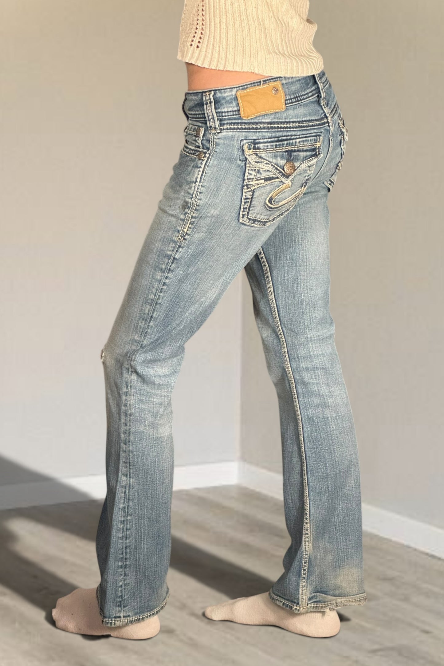 Lågmidjade jeans stl: XS