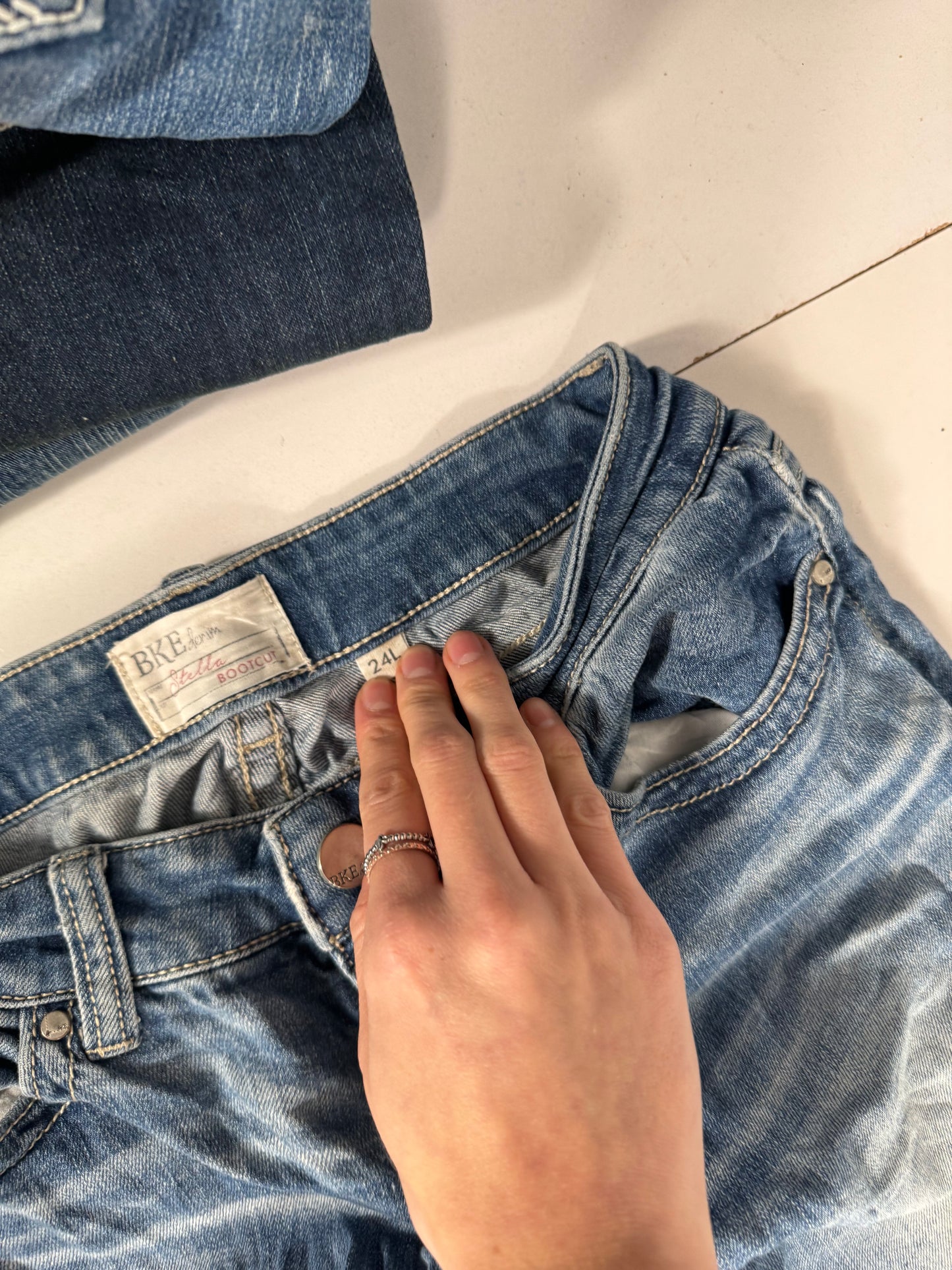 Lavt liv jeans str: XS