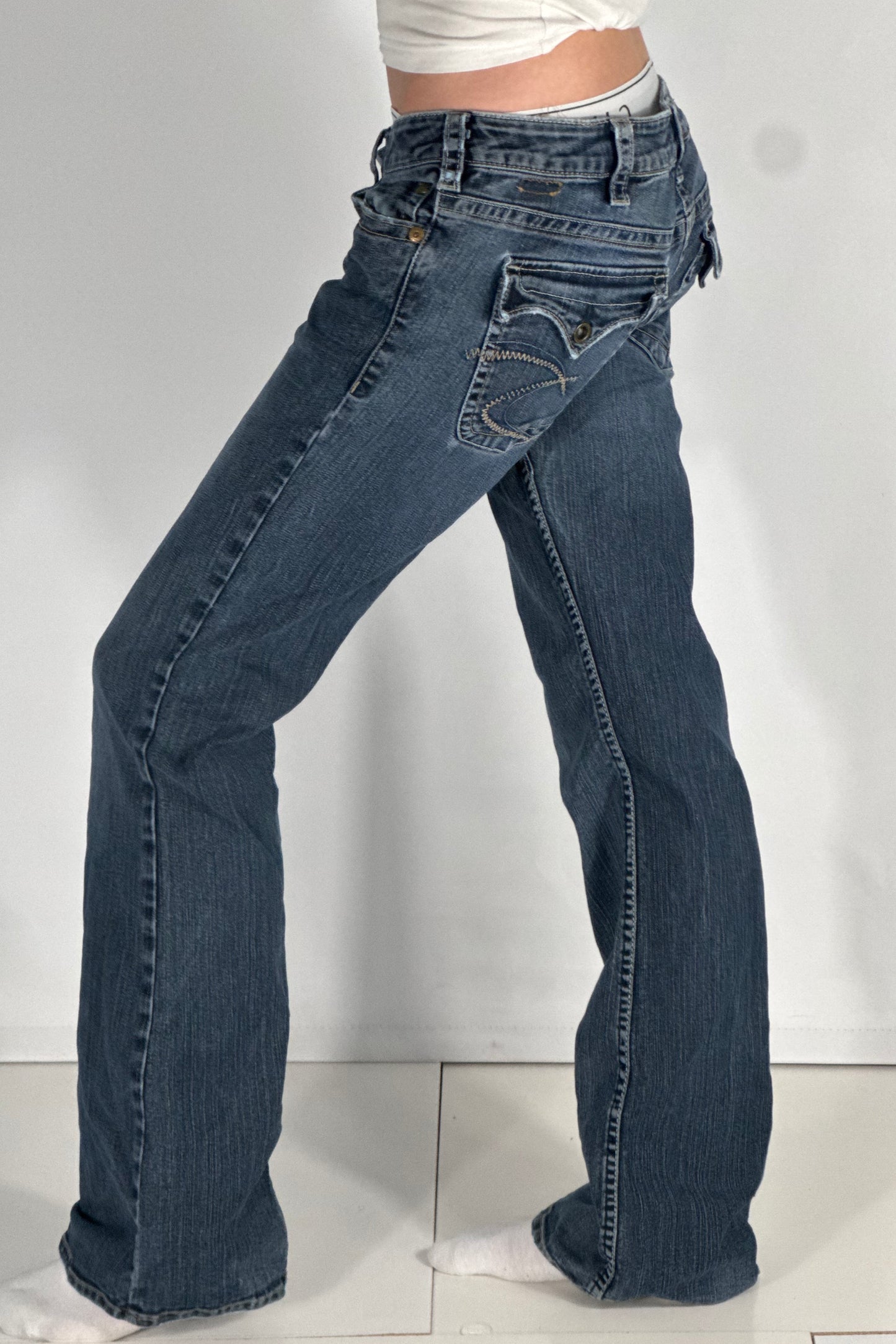 Lågmidjade jeans stl: S/M