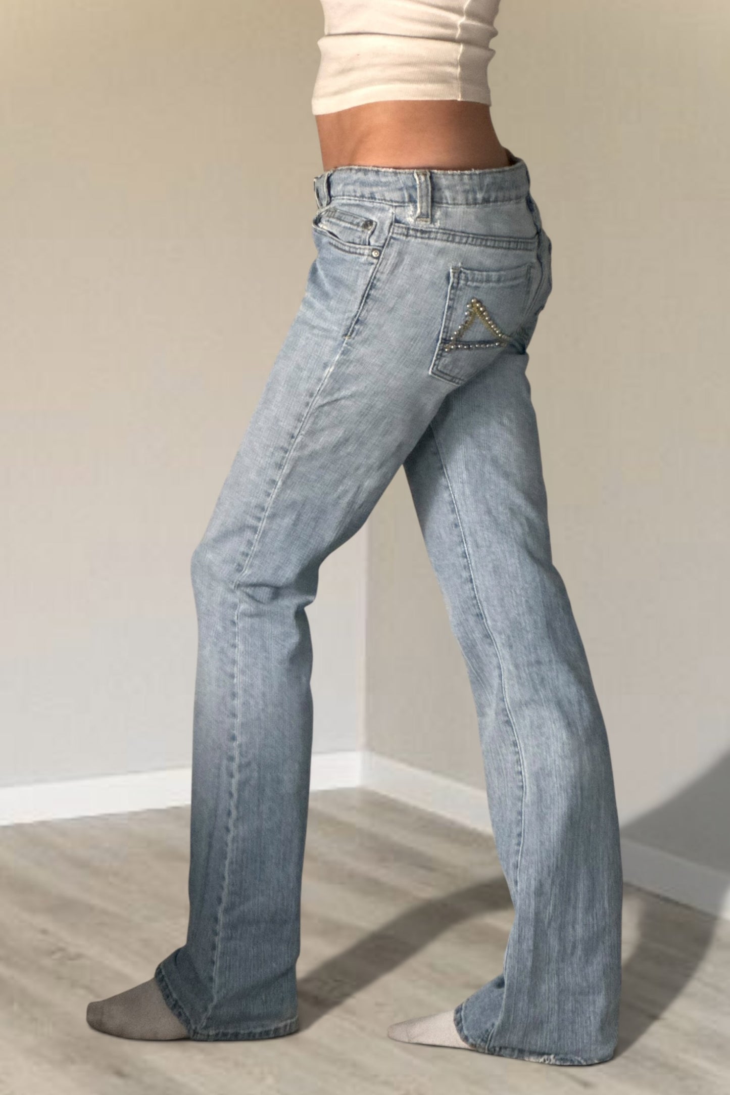Lågmidjade jeans stl: S/M
