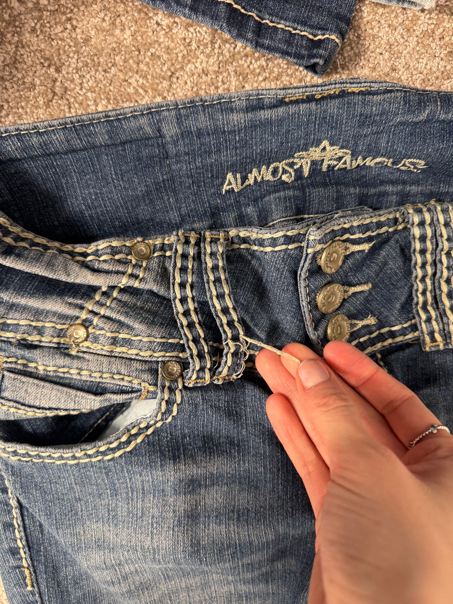 Lavtaljede jeans str: XS