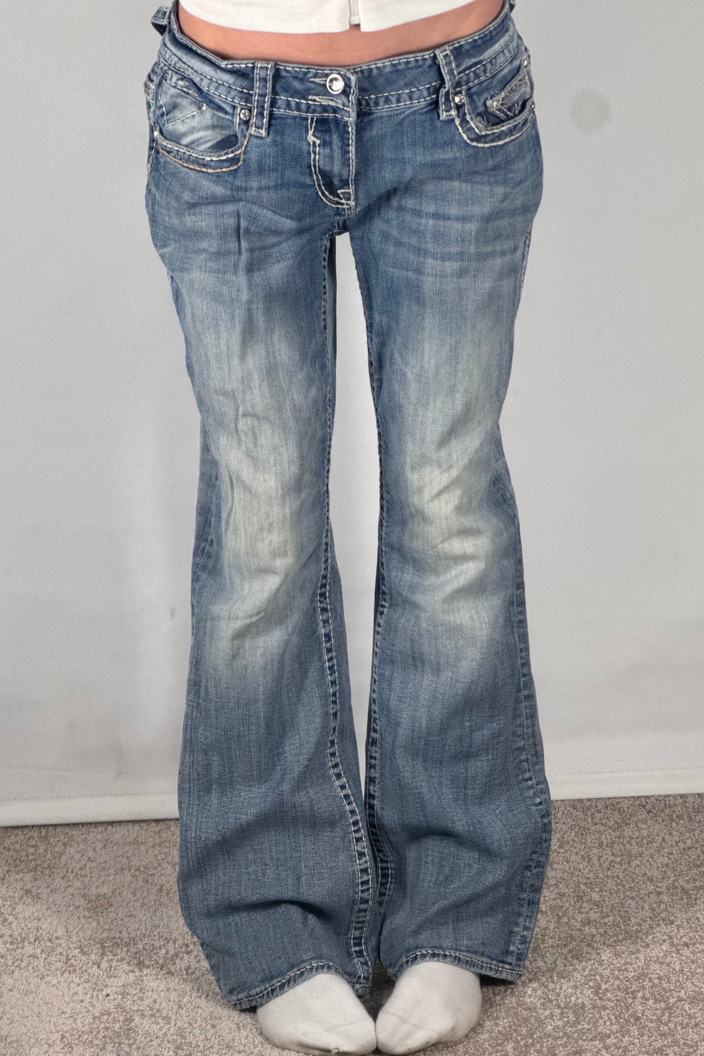 Lågmidjade jeans stl: L