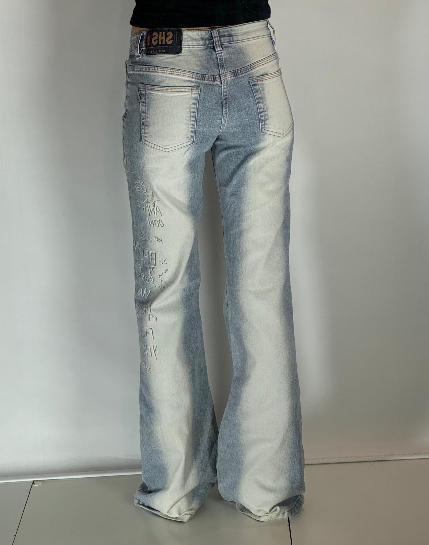 Lågmidjade jeans-stl: XS