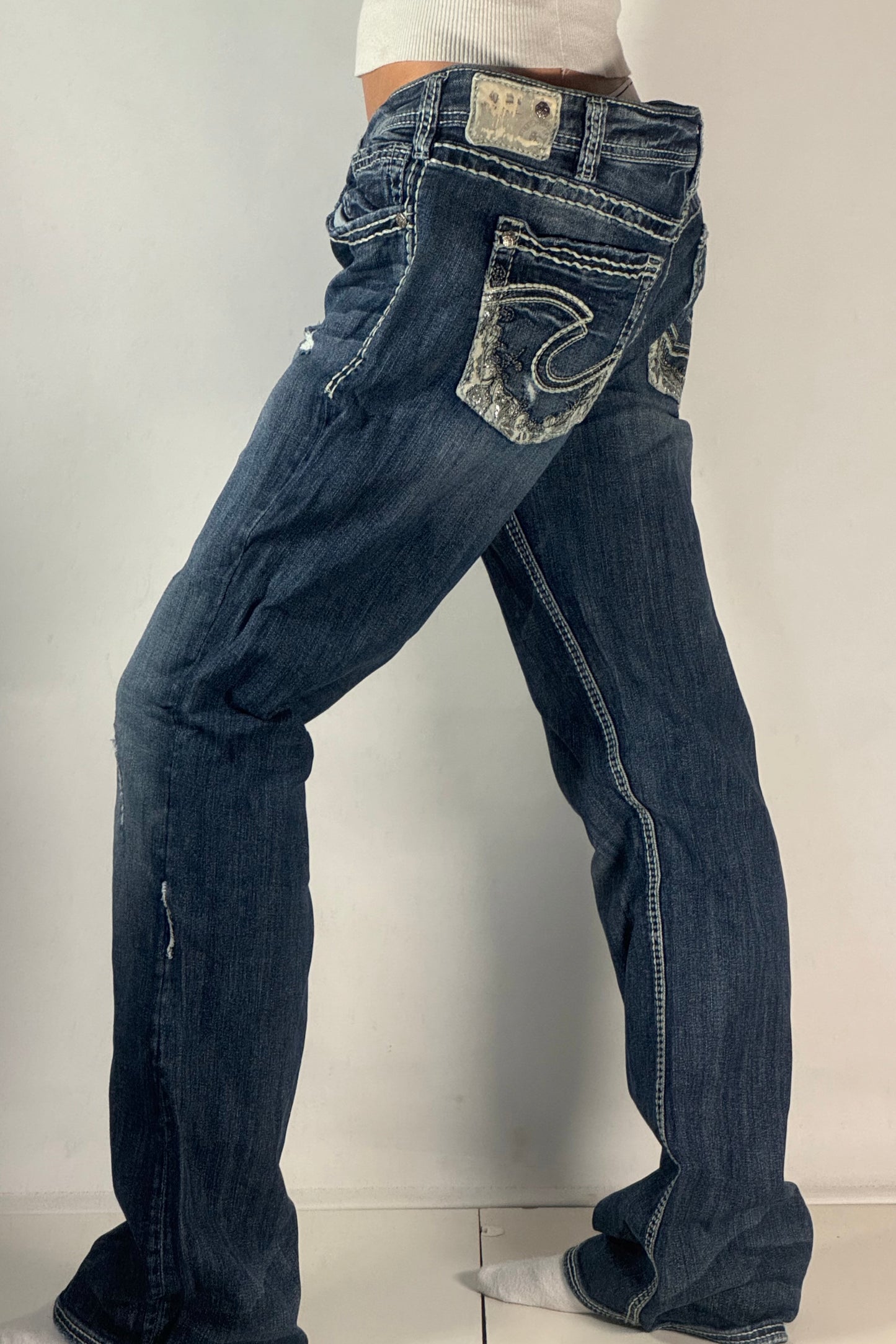 Lågmidjade jeans stl: L