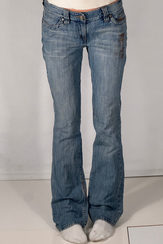 Lavtaljede jeans str: S