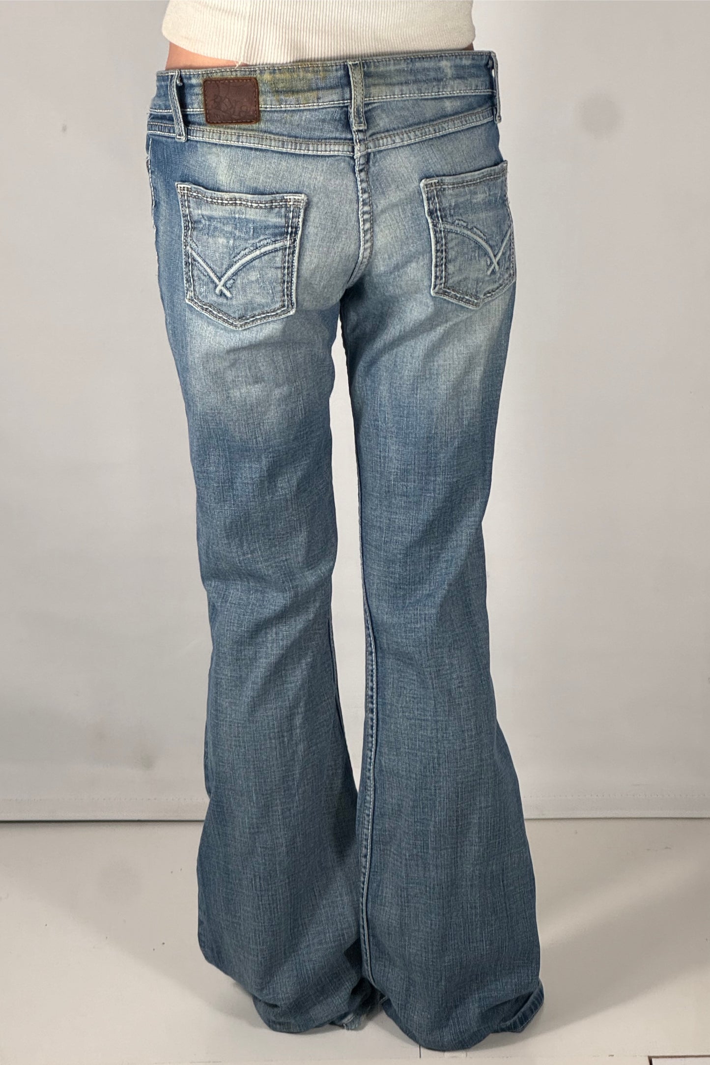 Lavtaljede jeans str: S
