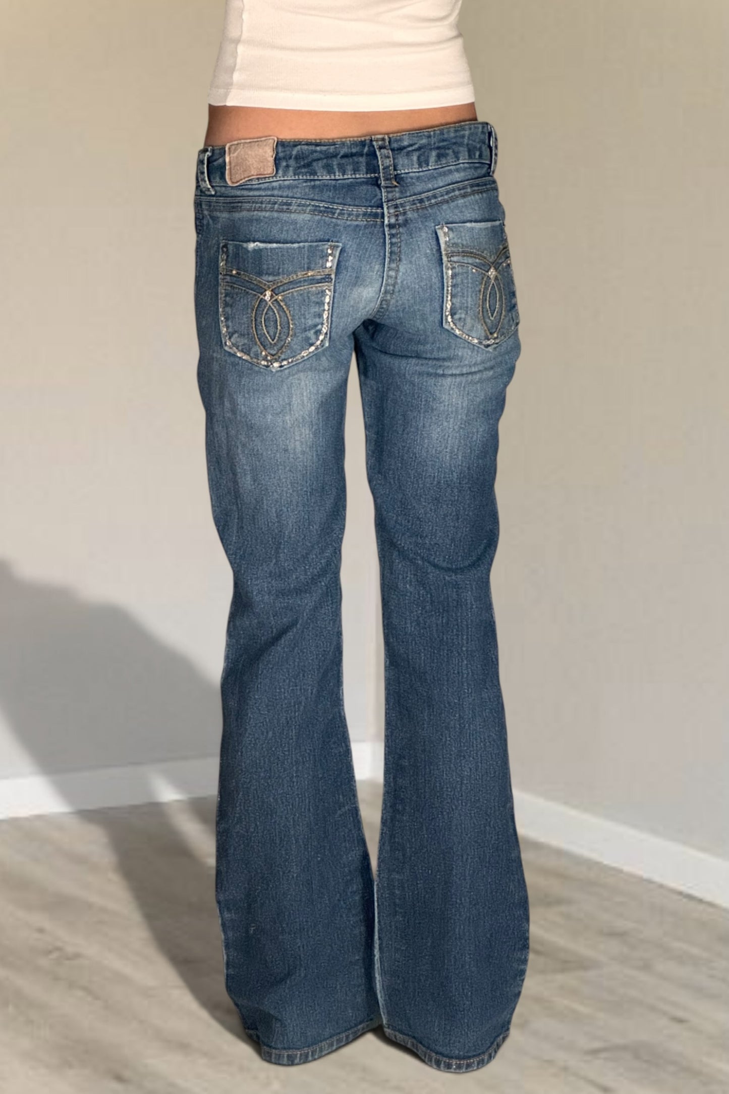 Lågmidjade jeans stl: S