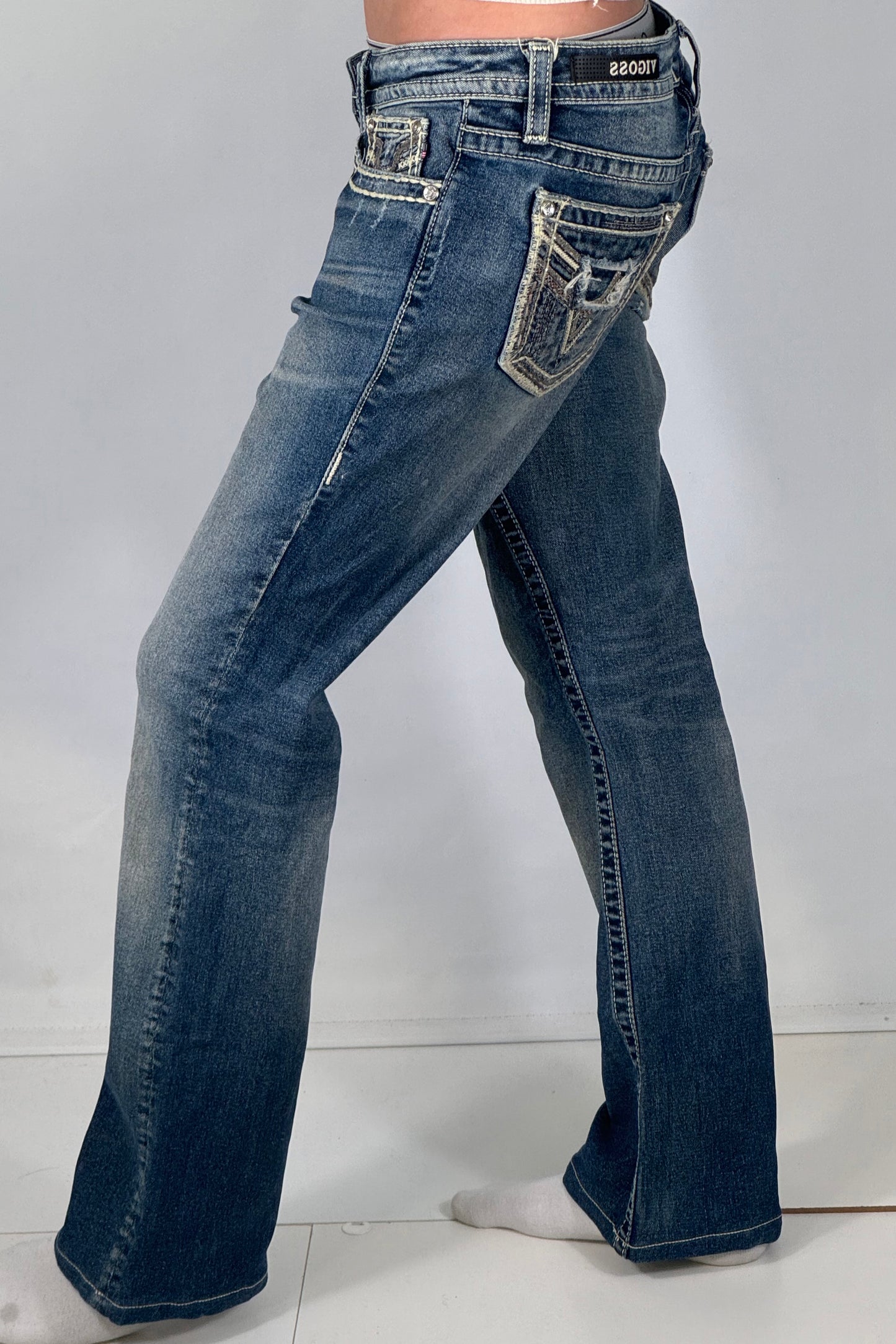 Lågmidjade jeans stl: S